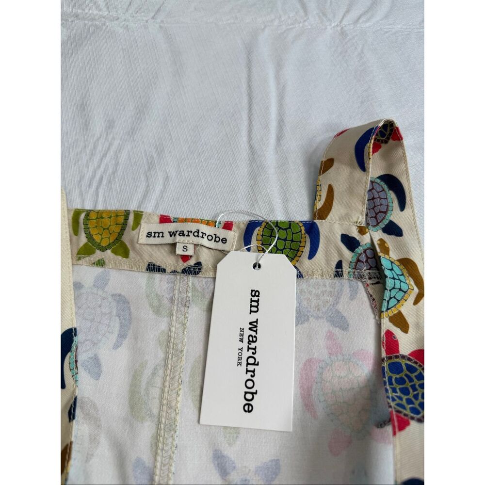 NWT SM Wardrobe Turtle Cottagecore Hippie Boho Overalls Jumpsuit Size Small New - Picture 5 of 6